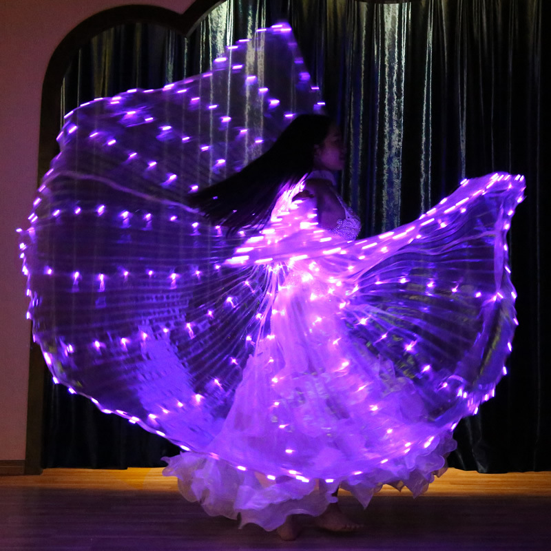 Led Belly Dance Isis Wing Led Capes Props For Ladies